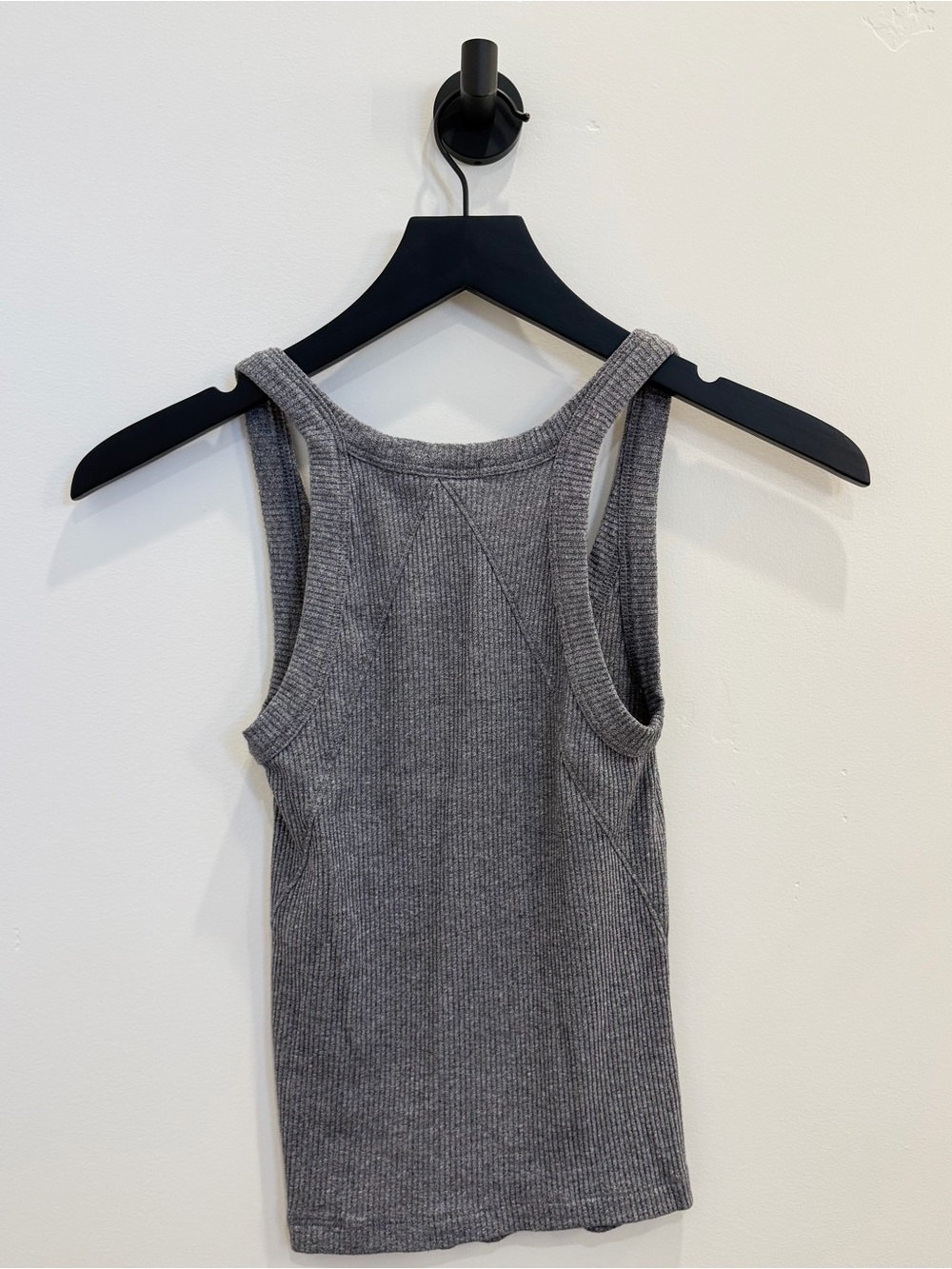 rag & bone Gray Ribbed Scoop Tank - Picture 3 of 4